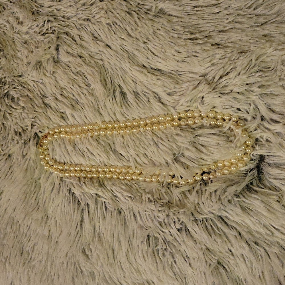 Faux pearls